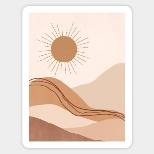 Abstract Sunset Painting 3.7 Sticker